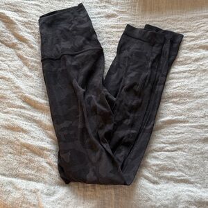 Lululemon Athletica Black Camo Align Leggings